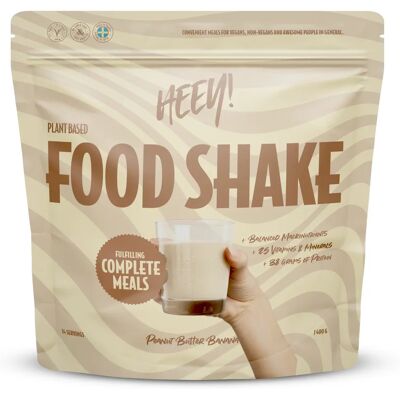 Heey! Vegan Food Shake Jordnötssmör Banan 1,4 kg Heey! Vegan Food Shake Jordnötssmör Banan 1,4 kg