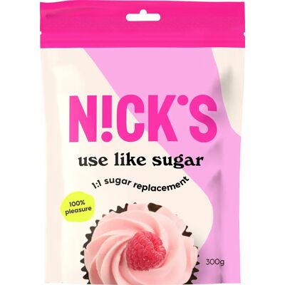 Nick's Use Like Sugar - Sockerersättning för bakning och dryck Nick's Use Like Sugar - Sockerersättning för bakning och dryck