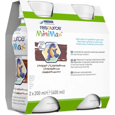 Resource MiniMax Choklad 2x200 ml Resource MiniMax Choklad 2x200 ml