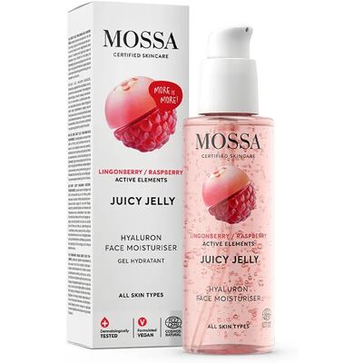 Mossa Juicy Jelly Ansiktsfuktighetskräm med hyaluronsyra - Fuktighetsgivande Mossa Juicy Jelly Ansiktsfuktighetskräm med hyaluronsyra - Fuktighetsgivande