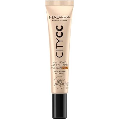 Mádara CITYCC Hyaluronic Anti-pollution CC Cream SPF 15, 15 ml Medium Mádara CITYCC Hyaluronic Anti-pollution CC Cream SPF 15, 15 ml Medium