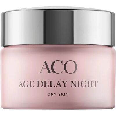 ACO Age Delay Night Cream för torr hud ACO Age Delay Night Cream för torr hud