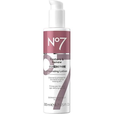 No7 Restore & Renew Cleansing Lotion 200 ml No7 Restore & Renew Cleansing Lotion 200 ml