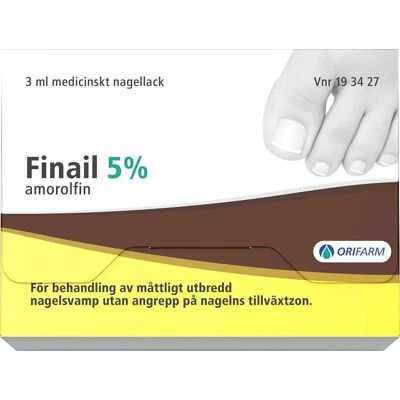 Finail medicinskt nagellack 5% 3 ml Finail medicinskt nagellack 5% 3 ml