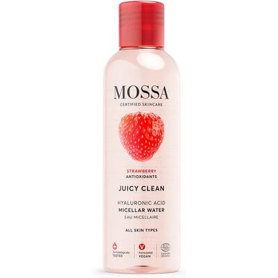 Mossa Cosmetics Jordgubbar Hyluronsyra Micellära Vatten - Micellära Vatten Mossa Cosmetics Jordgubbar Hyluronsyra Micellära Vatten - Micellära Vatten