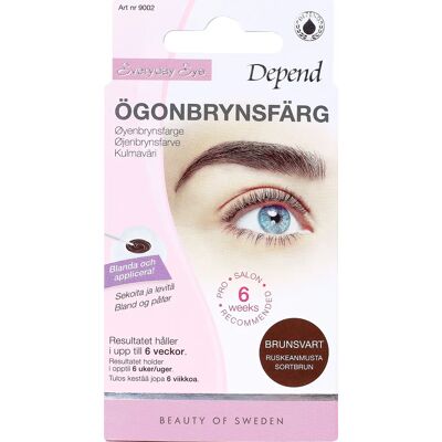 Depend Daglig ögonbrynsfärg brun och svart - Ögonbrynsfärg Depend Daglig ögonbrynsfärg brun och svart - Ögonbrynsfärg