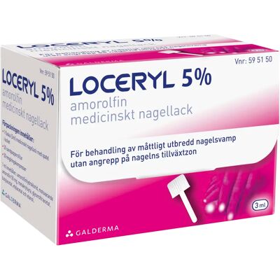 Loceryl® Medicinskt nagellack 5% Glasflaska (spatel i locket), 3ml (med tillbehör) Loceryl® Medicinskt nagellack 5% Glasflaska (spatel i locket), 3ml (med tillbehör)