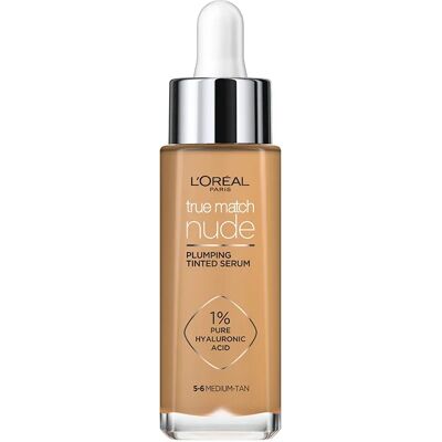 L'Oréal Paris True Match Nude Plumping Tinted Serum 30 ml Medium-Tan 5-6 L'Oréal Paris True Match Nude Plumping Tinted Serum 30 ml Medium-Tan 5-6