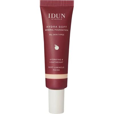 IDUN Minerals Hydra Soft Mineral Foundation - Beige - Medium - Naturlig finish - 15 nyanser IDUN Minerals Hydra Soft Mineral Foundation - Beige - Medium - Naturlig finish - 15 nyanser