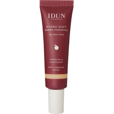 IDUN Minerals Hydra Soft Mineral Foundation - Beige - Svea - Medium Warm - 30ml IDUN Minerals Hydra Soft Mineral Foundation - Beige - Svea - Medium Warm - 30ml