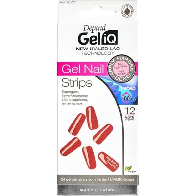 Depend Gel iQ Gel Nail Strips 24 st Bordeaux Dreams Depend Gel iQ Gel Nail Strips 24 st Bordeaux Dreams