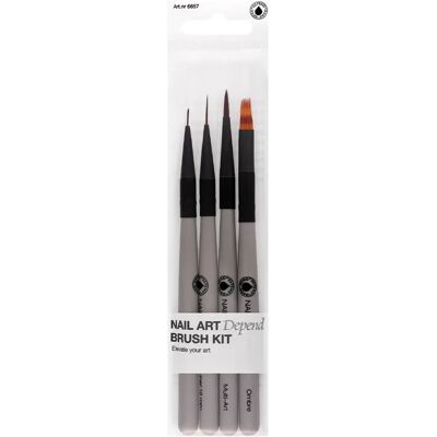 Depend Nail Art Brush Kit 4-pack Depend Nail Art Brush Kit 4-pack