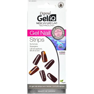 Depend Gel iQ Gel Nail Strips 24 st Turtle Shell Depend Gel iQ Gel Nail Strips 24 st Turtle Shell