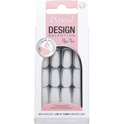 Depend Design Selection 24 st Pearl Lines Short Coffin Depend Design Selection 24 st Pearl Lines Short Coffin