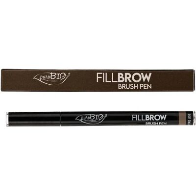 PuroBIO Eyebrow Fillbrow Brush Pen 0,7 ml Soft Brown 02 PuroBIO Eyebrow Fillbrow Brush Pen 0,7 ml Soft Brown 02