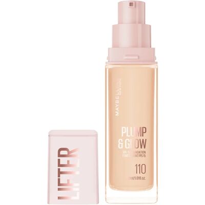 Maybelline New York Lifter Plump & Glow Foundation 30 ml 110 Maybelline New York Lifter Plump & Glow Foundation 30 ml 110