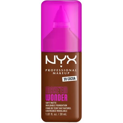 NYX Professional Makeup Make Em Wonder Foundation 30 ml 39 Cocoa NYX Professional Makeup Make Em Wonder Foundation 30 ml 39 Cocoa