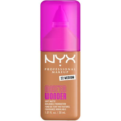 NYX Professional Makeup Make Em Wonder Foundation 30 ml 22 Medium NYX Professional Makeup Make Em Wonder Foundation 30 ml 22 Medium