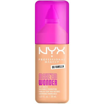 NYX Professional Makeup Make Em Wonder Foundation 30 ml 08 Vanilla NYX Professional Makeup Make Em Wonder Foundation 30 ml 08 Vanilla