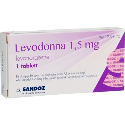Levodonna tablett 1,5 mg,1 st Levodonna tablett 1,5 mg,1 st