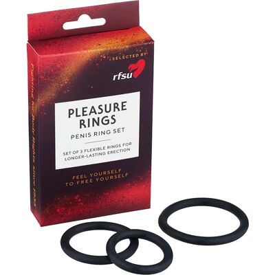 RFSU Svarta Pleasure Rings - Penisringar Set RFSU Svarta Pleasure Rings - Penisringar Set
