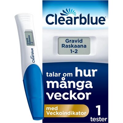 Clearblue Digital Graviditetstest med veckoindikator 1 st Clearblue Digital Graviditetstest med veckoindikator 1 st