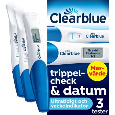 Clearblue Graviditetstest Triple Check 3-pack Clearblue Graviditetstest Triple Check 3-pack