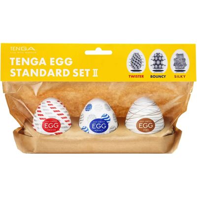 Tenga Egg Standard II Onanihjälpmedel för män 3-pack Tenga Egg Standard II Onanihjälpmedel för män 3-pack