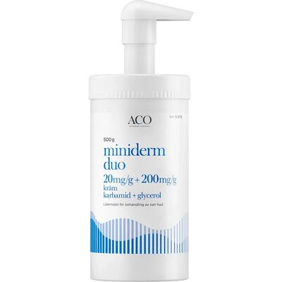 Miniderm Duo Kräm 20mg/g+200mg/g Burk med pump, 500g Miniderm Duo Kräm 20mg/g+200mg/g Burk med pump, 500g