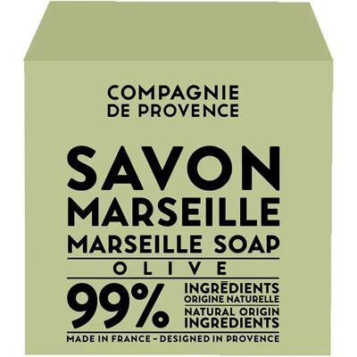 Compagnie de Provence Cube Of Marseille Soap Olive 400 g Compagnie de Provence Cube Of Marseille Soap Olive 400 g