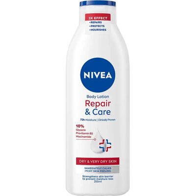 NIVEA Repair & Care Body Lotion - Fuktighetsbevarande för mycket torr hud NIVEA Repair & Care Body Lotion - Fuktighetsbevarande för mycket torr hud