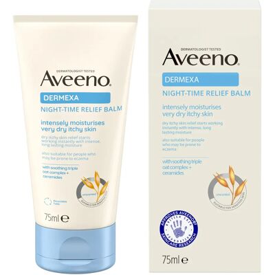 Aveeno Dermexa Nattbalsam - Lugnande för torr hud Aveeno Dermexa Nattbalsam - Lugnande för torr hud