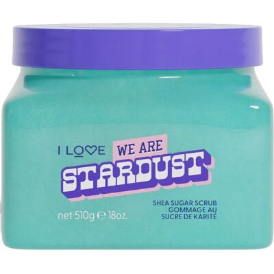 I LOVE We Are Stardust Shea Sugar Scrub 510 g I LOVE We Are Stardust Shea Sugar Scrub 510 g