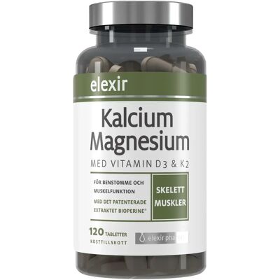 Elexir Pharma Kalcium Magnesium 120 tabletter Elexir Pharma Kalcium Magnesium 120 tabletter