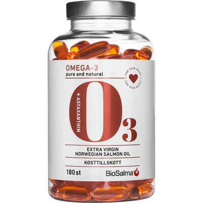 BioSalma Omega-3 Salmon Oil 1000mg 180 kapslar BioSalma Omega-3 Salmon Oil 1000mg 180 kapslar