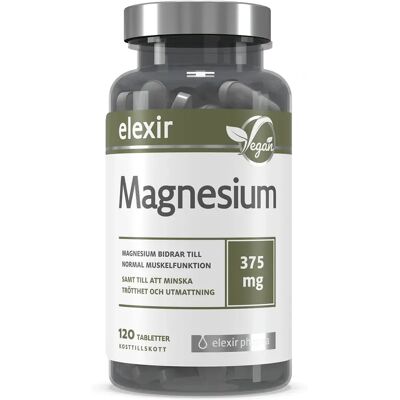 Elexir Pharma Magnesium 375 mg - Magnesium, Muskel, Energi Elexir Pharma Magnesium 375 mg - Magnesium, Muskel, Energi
