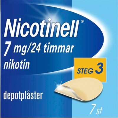 Nicotinell depotplåster 7 mg/24 timmar 7 st Nicotinell depotplåster 7 mg/24 timmar 7 st