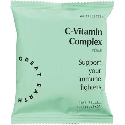 Great Earth C-Vitamin Complex refill 60 tabletter Great Earth C-Vitamin Complex refill 60 tabletter