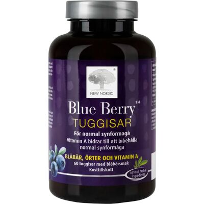 New Nordic Blue Berry Tuggisar 60 st New Nordic Blue Berry Tuggisar 60 st