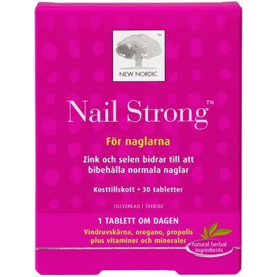New Nordic Nail Strong Tablett 30 st New Nordic Nail Strong Tablett 30 st