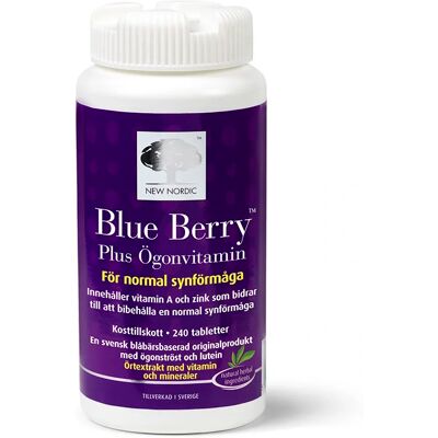 New Nordic Blue Berry Plus Ögonvitamin 240 st New Nordic Blue Berry Plus Ögonvitamin 240 st