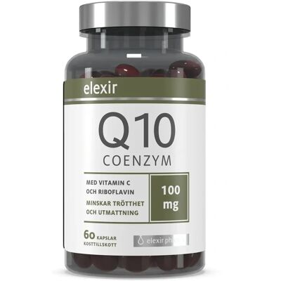 Elexir Pharma Coenzyme Q10 100 mg 60 kapslar Elexir Pharma Coenzyme Q10 100 mg 60 kapslar