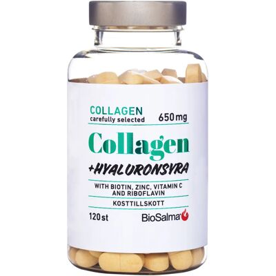 BioSalma Collagen + Hyaluronsyra 120 tabletter BioSalma Collagen + Hyaluronsyra 120 tabletter