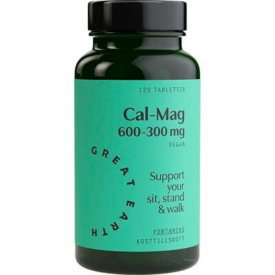 Great Earth Cal-Mag 600-300 mg 120 tabletter Great Earth Cal-Mag 600-300 mg 120 tabletter