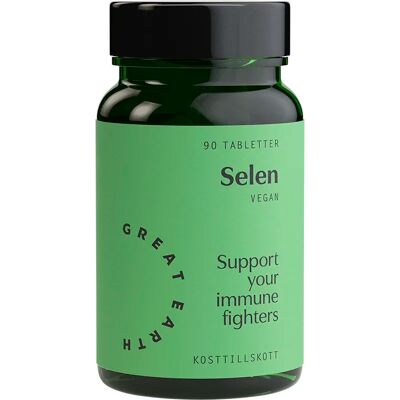 Great Earth Selen 100 mcg 90 kapslar Great Earth Selen 100 mcg 90 kapslar
