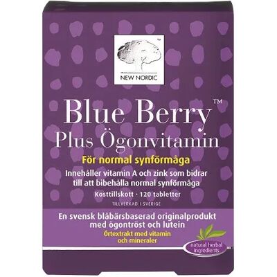 New Nordic Blueberry - Kosttillskott - 120 tabletter New Nordic Blueberry - Kosttillskott - 120 tabletter