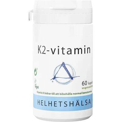 Helhetshälsa K2-vitamin 100 µg 60 kapslar Helhetshälsa K2-vitamin 100 µg 60 kapslar