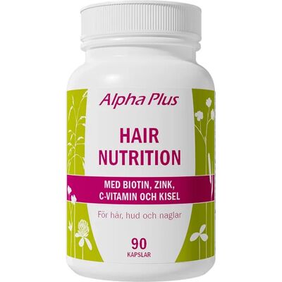 Alpha Plus Hårnäring - Kosttillskott med Biotin & Zink Alpha Plus Hårnäring - Kosttillskott med Biotin & Zink