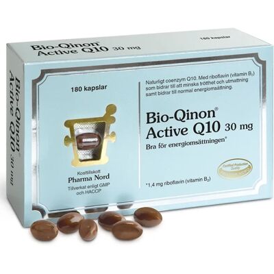 Pharma Nord Bio-Qinon Active Q10 30 mg 180 st Pharma Nord Bio-Qinon Active Q10 30 mg 180 st