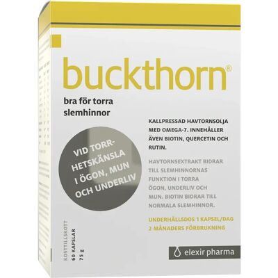 Elexir Pharma Buckthorn 1000 mg 60 kapslar Elexir Pharma Buckthorn 1000 mg 60 kapslar